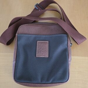 Longchamp Brown and Black Men's Messenger Bag